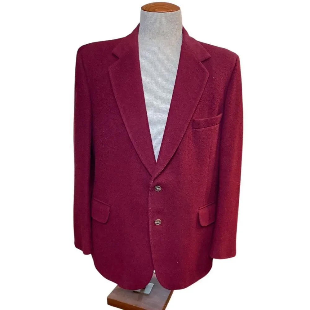 Brookford Classics Men’s Cashmere & Wool Sport Coat Vintage 42R